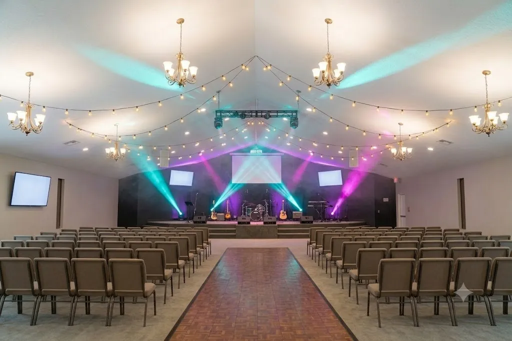 A concert with a real stage