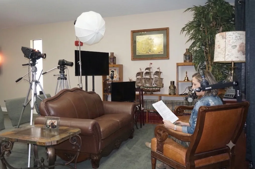 A voiceover or audio session
